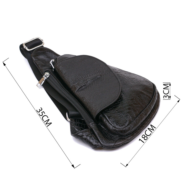 Сумка через плечо мужская Vintage Черный