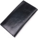 Вертикальный бумажник для мужчин из натуральной кожи ST Leather Черный