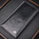 Вертикальний гаманець для чоловіків із натуральної шкіри ST Leather Чорний