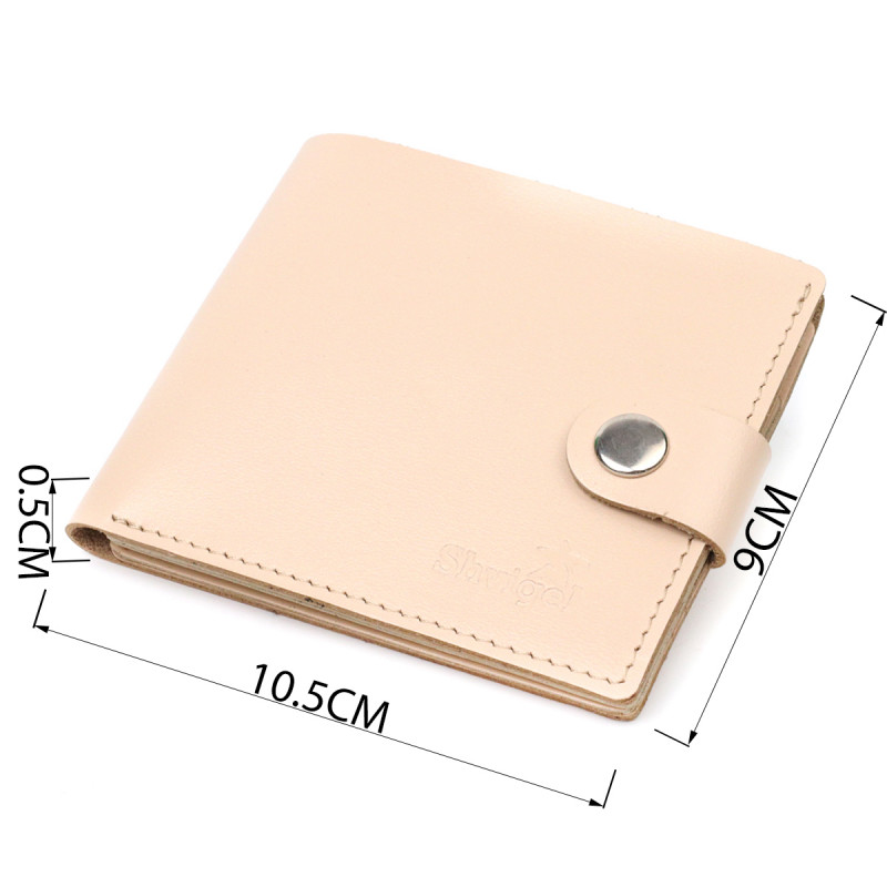 Стильний жіночий гаманець із монетницею шкіряний SHVIGEL Молочний