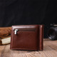 Удобный зажим для денег из натуральной гладкой кожи ST Leather Коричневый