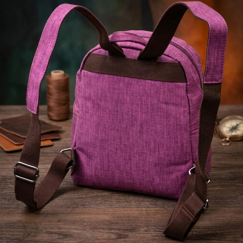 Красочный женский рюкзак из текстиля Vintage Фиолетовый