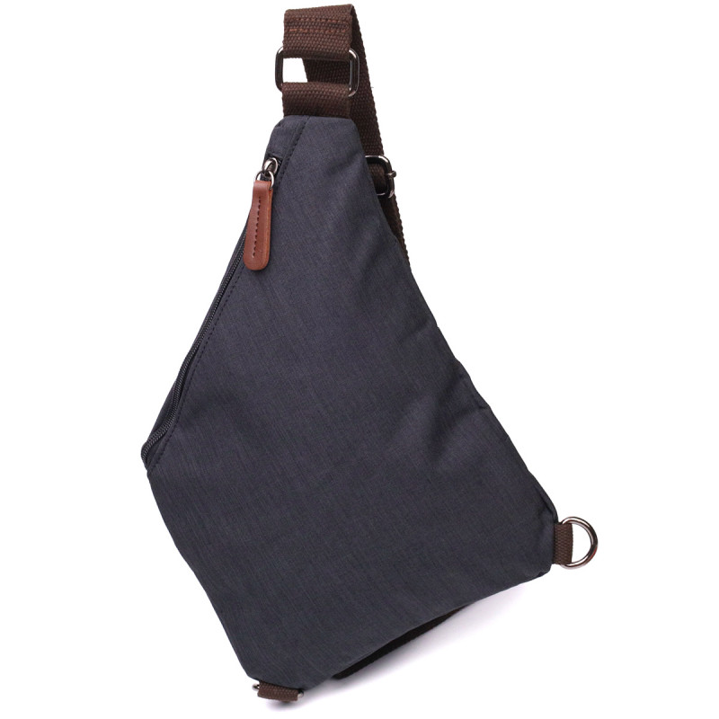 Сумка через плечо для мужчин из текстиля Vintage Черный