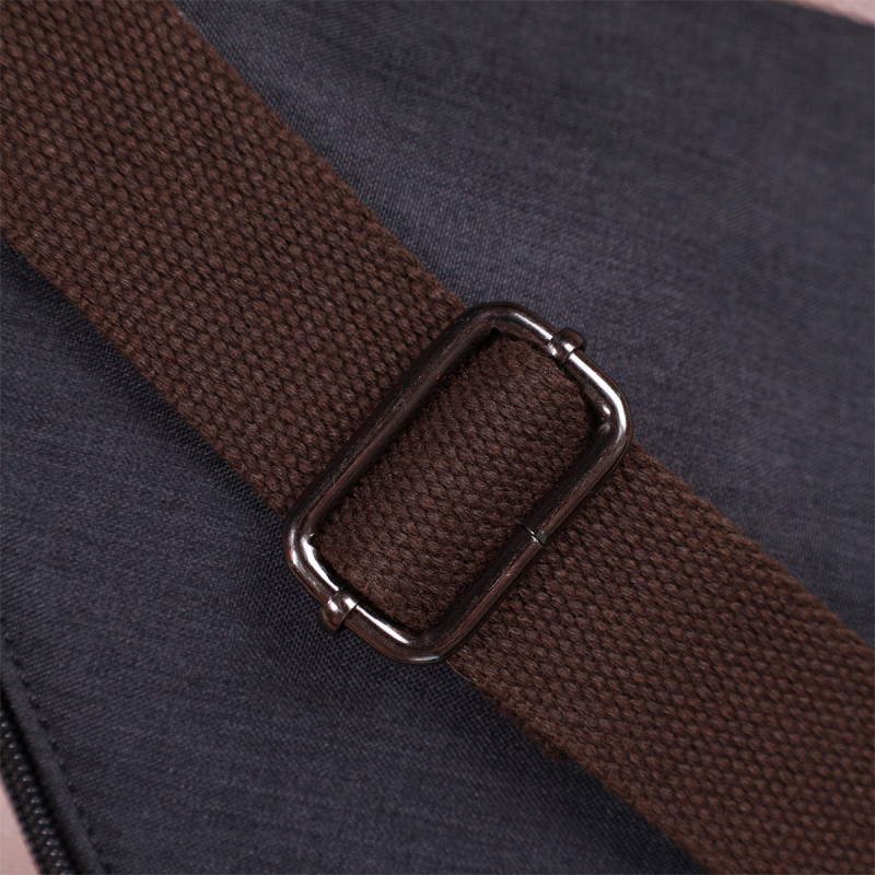 Сумка через плечо для мужчин из текстиля Vintage Черный