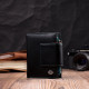 Портмоне для женщин в классическом цвете с интересной монетницей ST Leather Черный