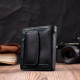 Шкіряний стильний гаманець з монетницею зовні ST Leather Чорний