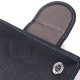 Кожаный стильный кошелек с монетницей снаружи для женщин ST Leather Черный