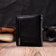 Жіночий гаманець в класичному чорному кольорі ST Leather Чорний