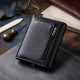 Симпатичный женский кошелек с монетницей из натуральной кожи ST Leather Черный