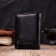 Симпатичный женский кошелек с монетницей из натуральной кожи ST Leather Черный