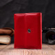 Яркий женский кошелек с монетницей из натуральной кожи ST Leather Красный