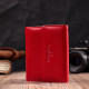 Женский яркий кошелек с монетницей из натуральной кожи ST Leather Красный