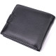 Качественный горизонтальный бумажник из натуральной кожи ST Leather Черный