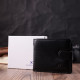 Качественный горизонтальный бумажник из натуральной кожи ST Leather Черный