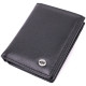 Бумажник вертикального формата из натуральной кожи ST Leather Черный