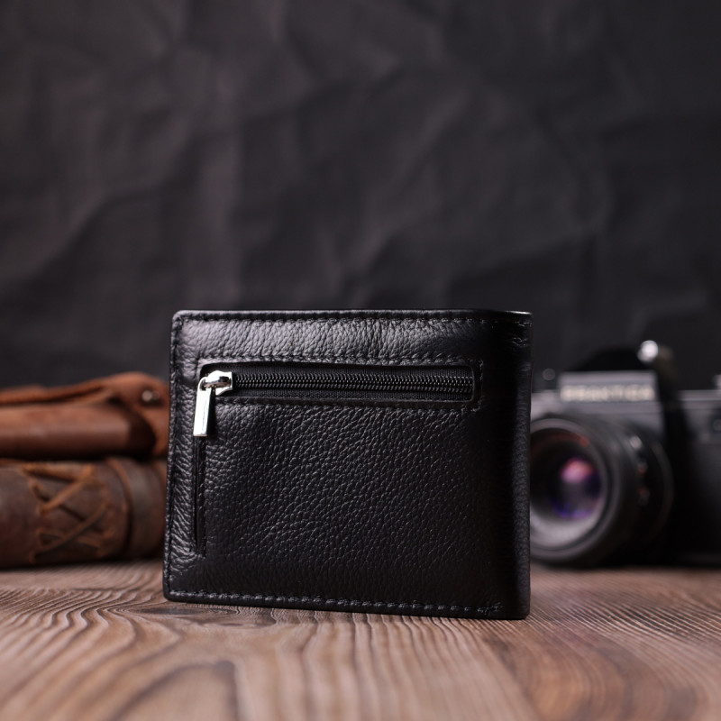 Відмінний затиск із натуральної шкіри ST Leather Чорний