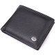 Гаманець-затиск з натуральної шкіри ST Leather Чорний