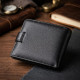 Горизонтальне чоловіче портмоне з натуральної шкіри ST Leather Чорний