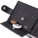 Горизонтальное мужское портмоне из натуральной кожи ST Leather Черный