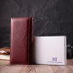 Женский оригинальный кошелек из натуральной кожи ST Leather Бордовый