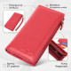 Яскравий гаманець-клатч для стильних жінок із натуральної шкіри ST Leather Червоний