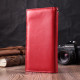 Яркий кошелек-клатч для стильных женщин из натуральной кожи ST Leather Красный
