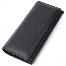 Женский классический кошелек из натуральной кожи ST Leather Черный