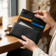 Женский классический кошелек из натуральной кожи ST Leather Черный