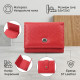 Компактное женское портмоне с монетницей из натуральной кожи ST Leather Красный