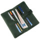 Бумажник из винтажной кожи SHVIGEL Зеленый