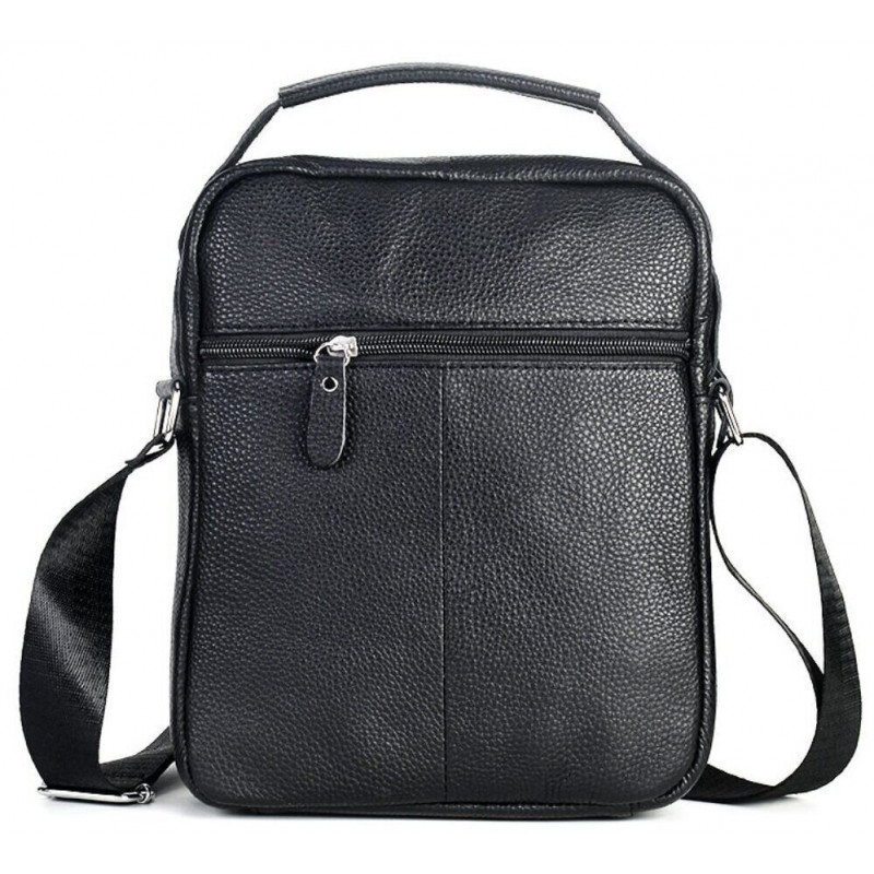Сумка мессенджер кожаная Vintage Черная