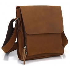 Сумка чоловіча Vintage з вінтажній шкіри Коричнева