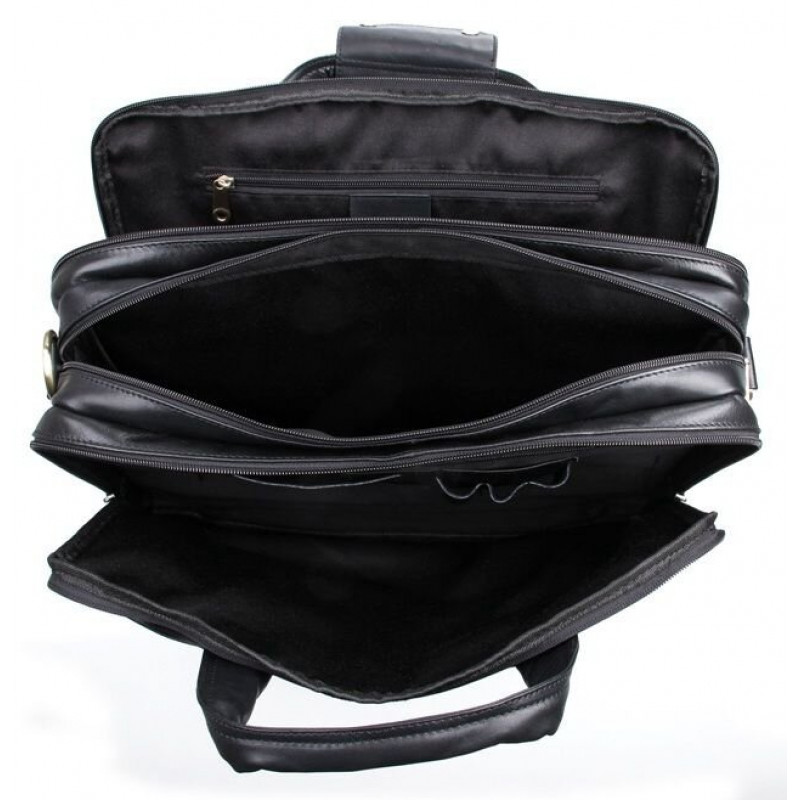 Сумка мужская Vintage для ноутбука . Черная