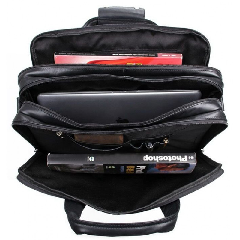 Сумка мужская Vintage для ноутбука . Черная