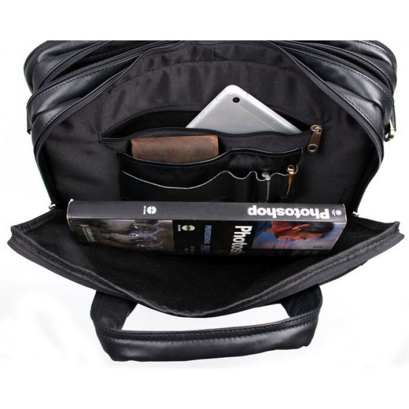 Сумка мужская Vintage для ноутбука . Черная