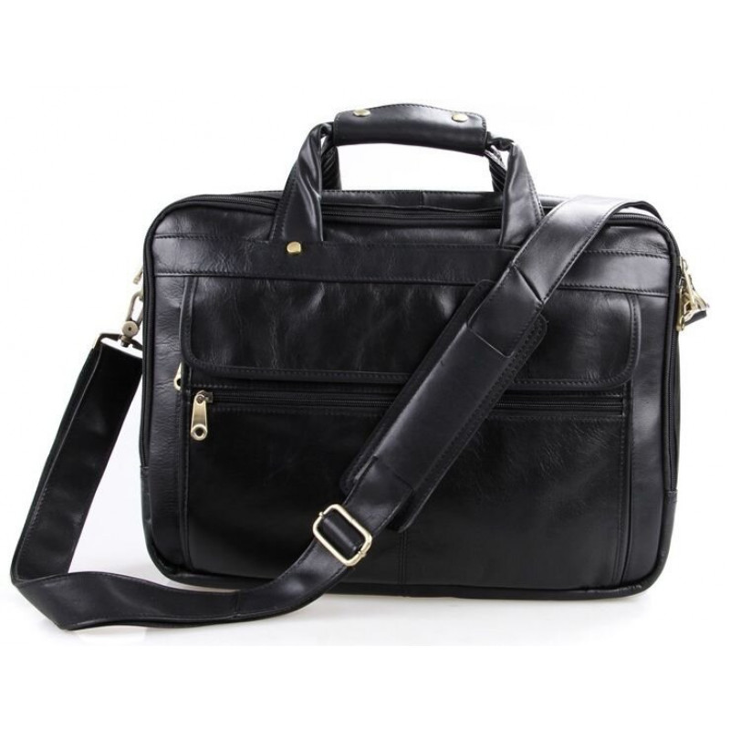 Сумка мужская Vintage для ноутбука . Черная