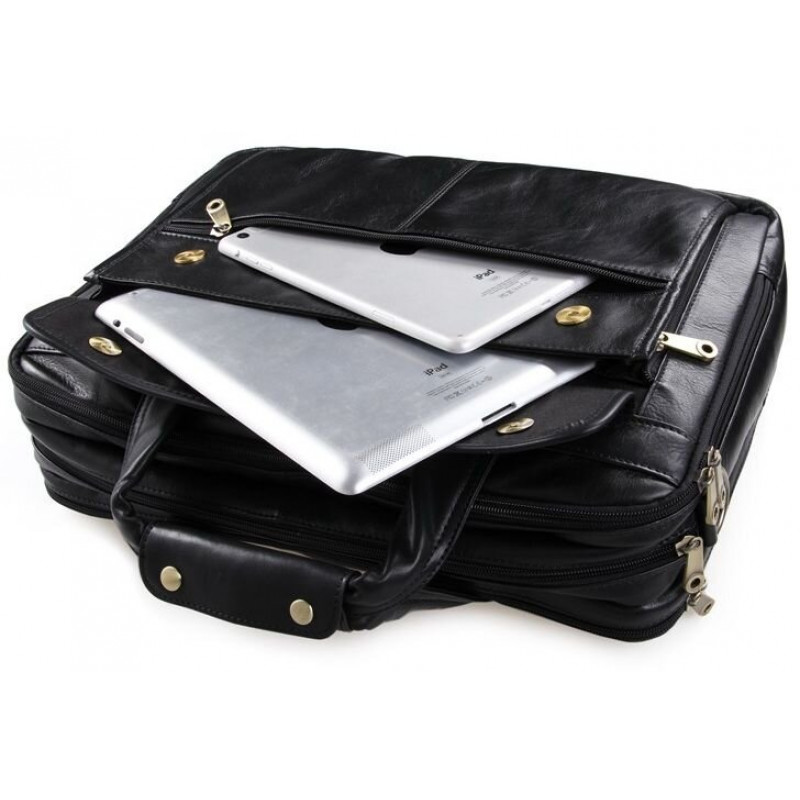 Сумка мужская Vintage для ноутбука . Черная