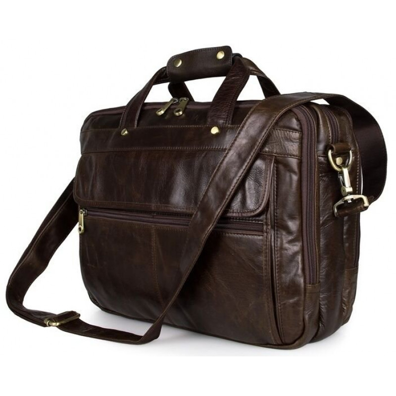 Сумка чоловіча Vintage для ноутбука з діагоналлю . дюйма Коричнева
