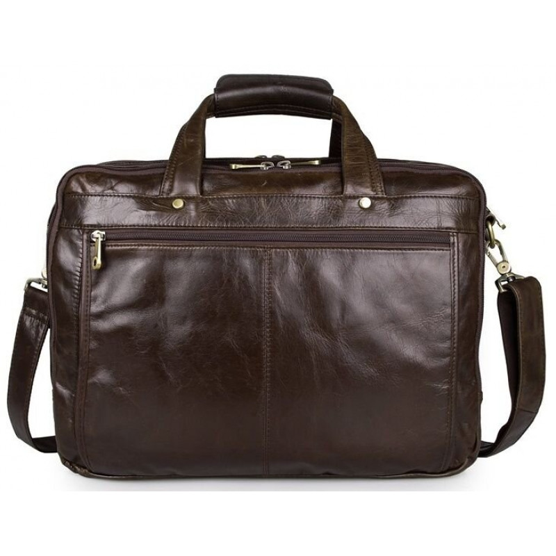 Сумка чоловіча Vintage для ноутбука з діагоналлю . дюйма Коричнева