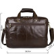 Сумка чоловіча Vintage для ноутбука з діагоналлю . дюйма Коричнева