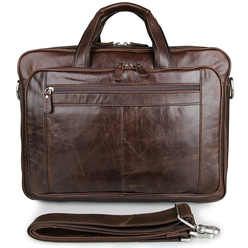 Сумка чоловіча Vintage для ноутбука дюймів Коричнева