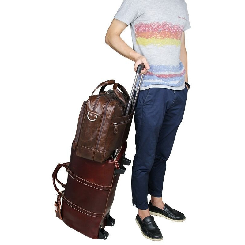 Сумка чоловіча Vintage для ноутбука дюймів Коричнева