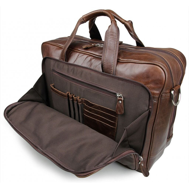 Сумка чоловіча Vintage для ноутбука дюймів Коричнева