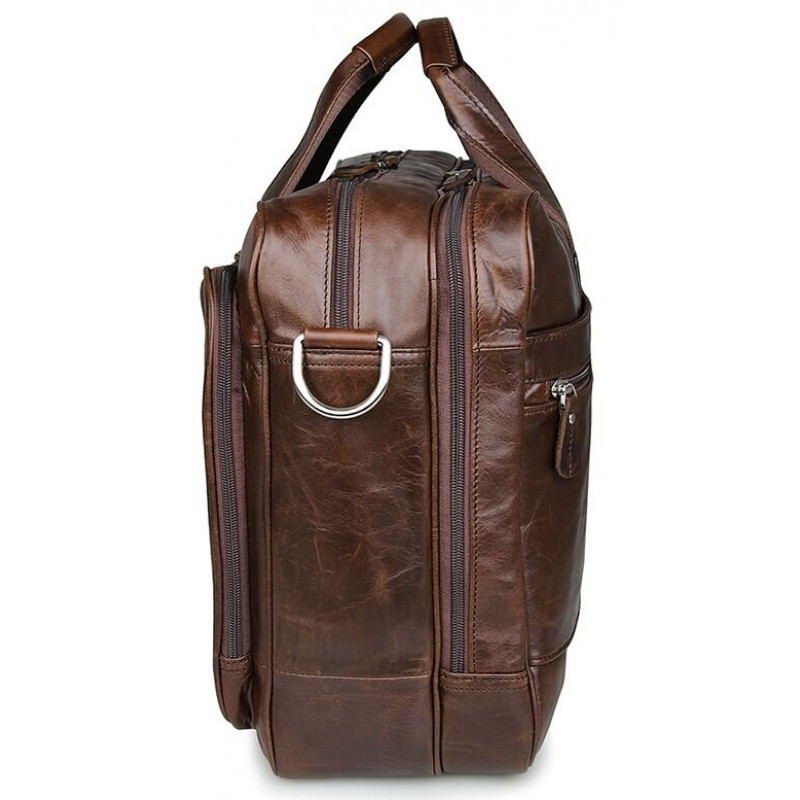 Сумка чоловіча Vintage для ноутбука дюймів Коричнева