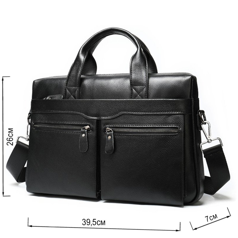 Сумка чоловіча Vintage Чорна