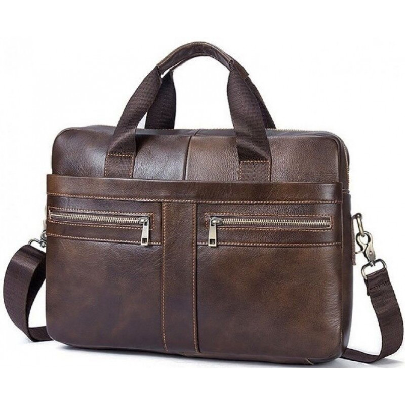Сумка чоловіча Vintage шкіряна Коричнева