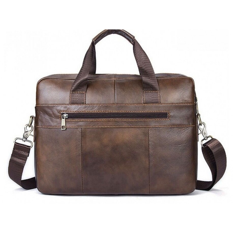 Сумка чоловіча Vintage шкіряна Коричнева