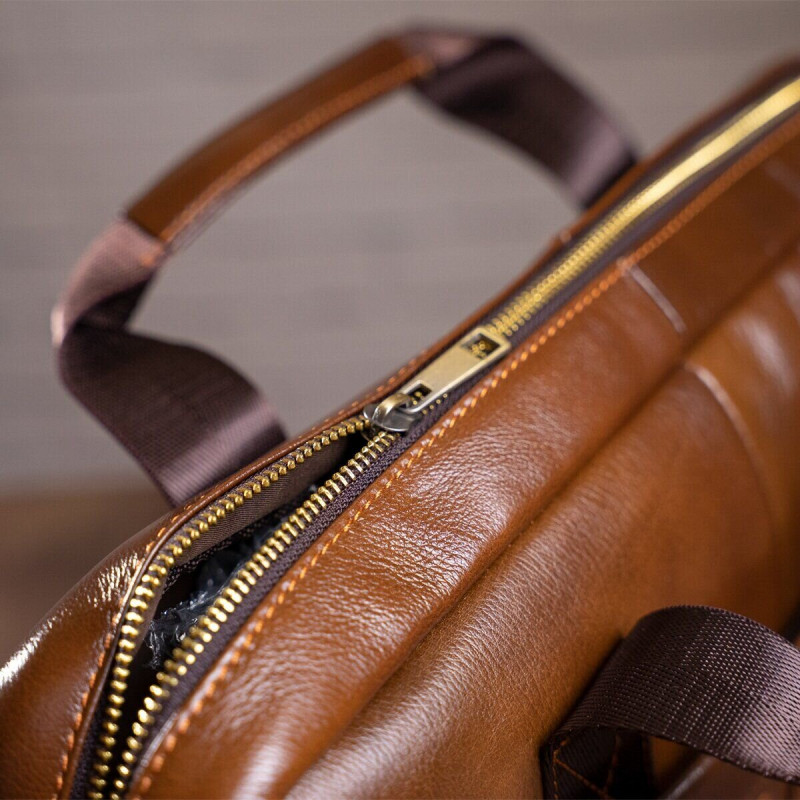 Сумка чоловіча Vintage шкіряна Коричнева