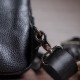 Сумка мужская из кожи через плечо Vintage Черная