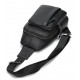 Сумка мужская из кожи через плечо Vintage Черная